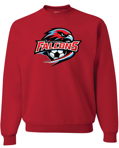 Falcons Soccer Jerzees Nublend Crew Sweatshirt