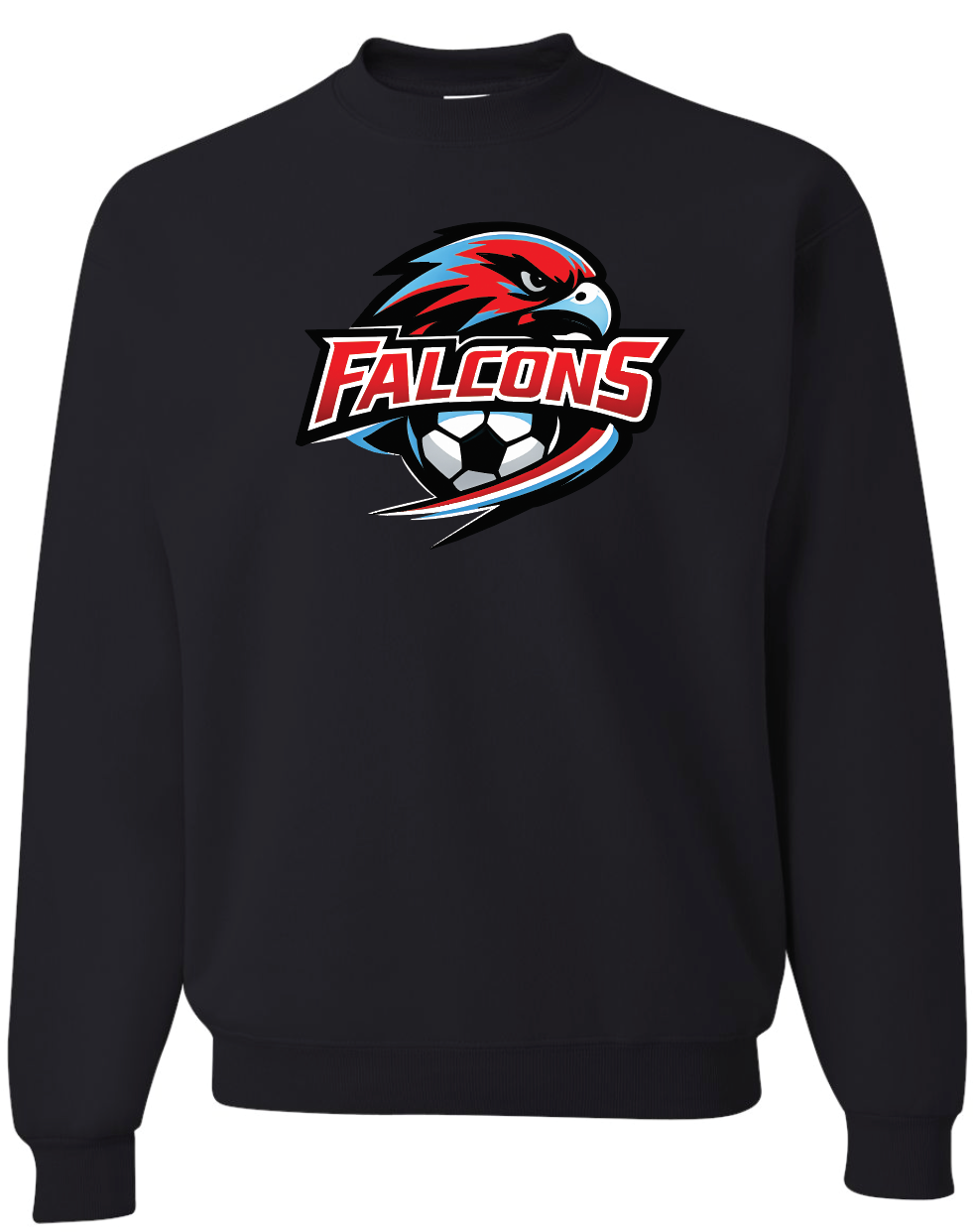 Falcons Soccer Jerzees Nublend Crew Sweatshirt