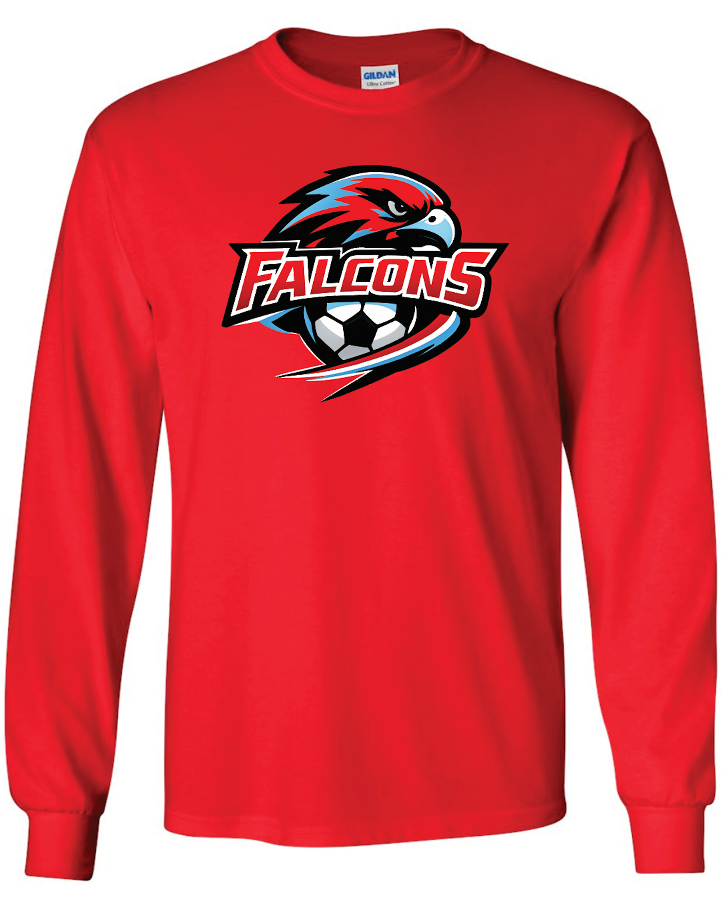 Falcons Soccer Gildan Ultra Cotton® Long Sleeve T-Shirt