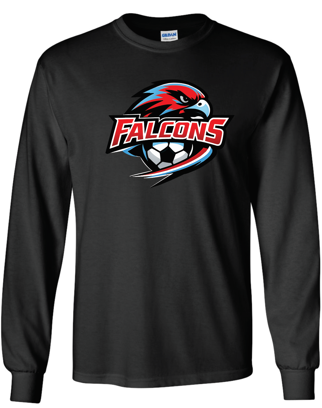 Falcons Soccer Gildan Ultra Cotton® Long Sleeve T-Shirt