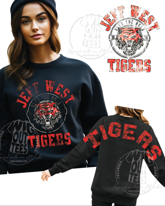 Vintage Tigers with Large Varsity Back Letters