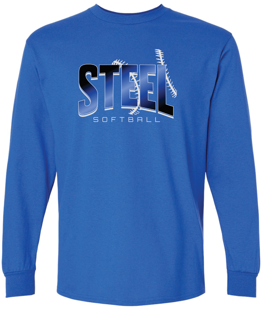 Steel Gildan Ultra Cotton Long Sleeve T-Shirt