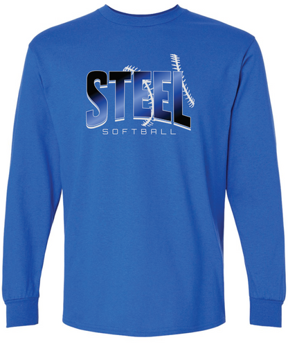 Steel Gildan Ultra Cotton Long Sleeve T-Shirt