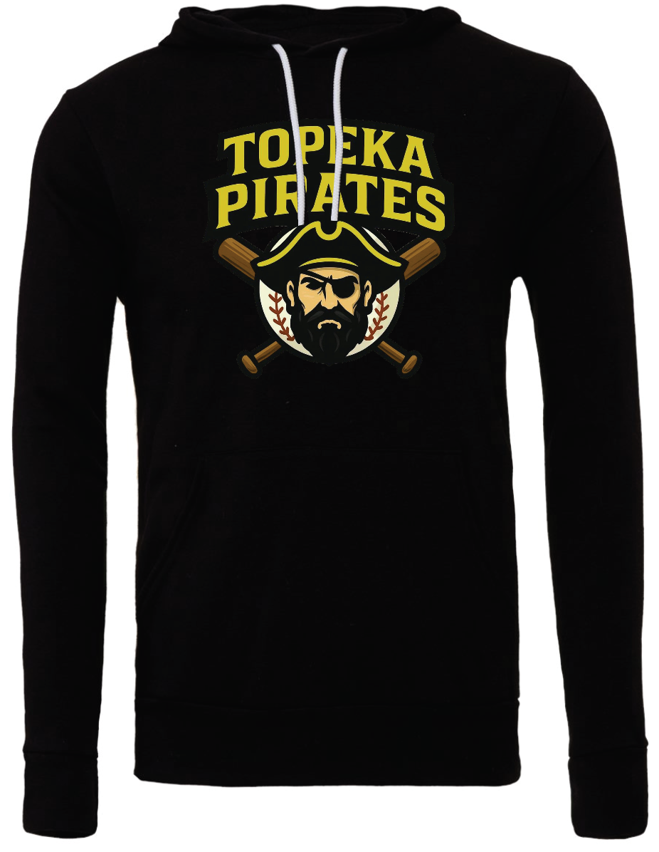 Topeka PIrates Bella Canvas Sponge Fleece Hoodie