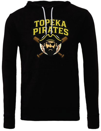 Topeka PIrates Bella Canvas Sponge Fleece Hoodie