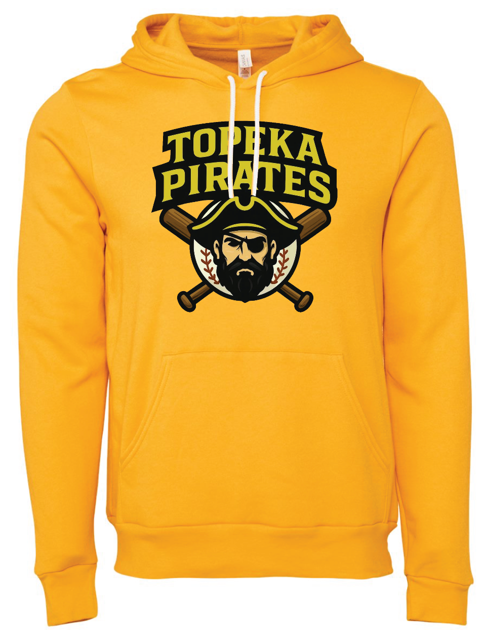 Topeka PIrates Bella Canvas Sponge Fleece Hoodie