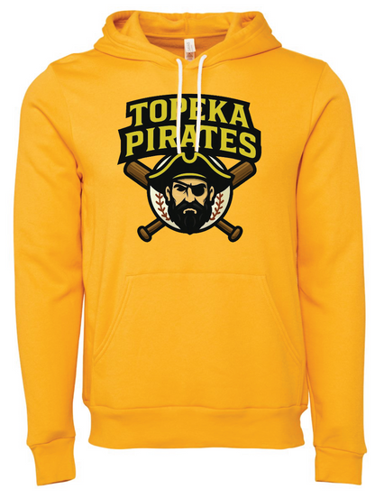 Topeka PIrates Bella Canvas Sponge Fleece Hoodie