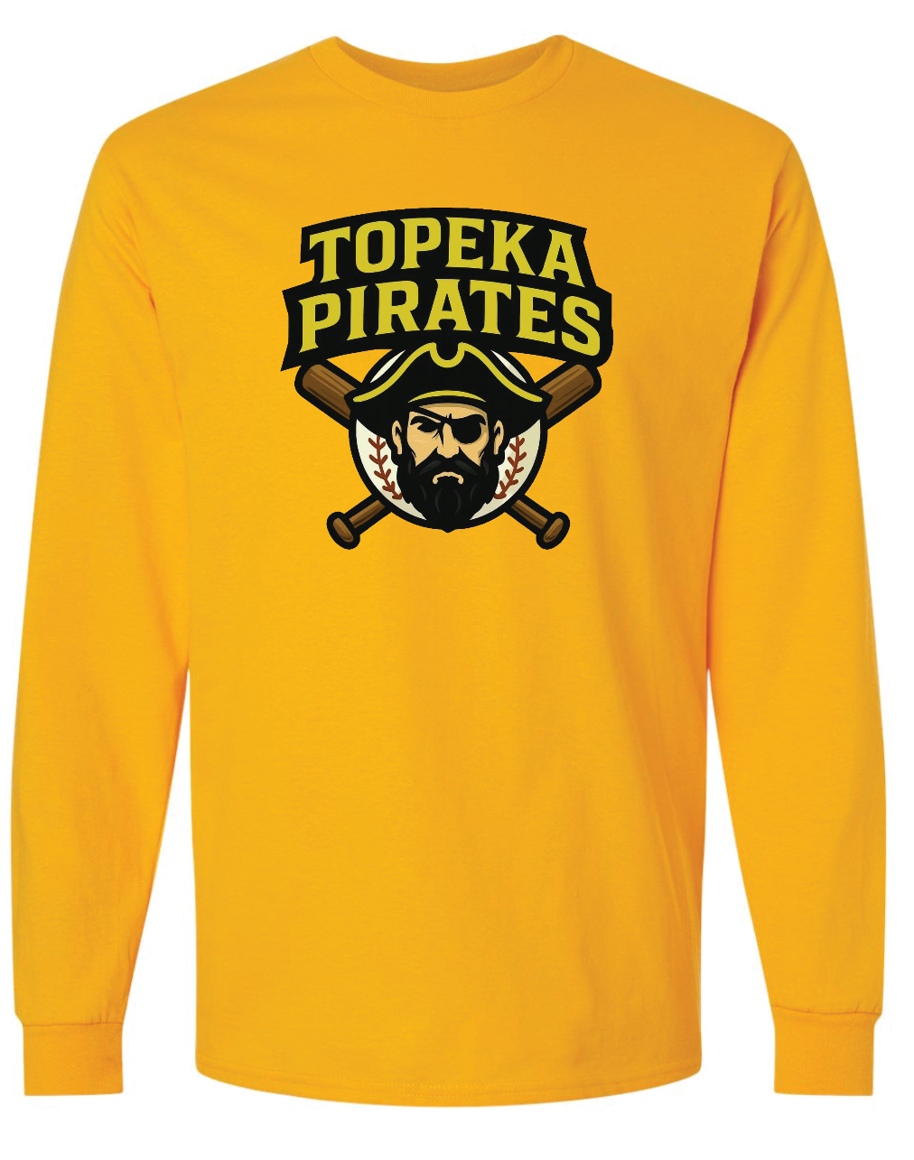 Topeka Pirates Gildan Ultra Cotton Long Sleeve T-Shirt