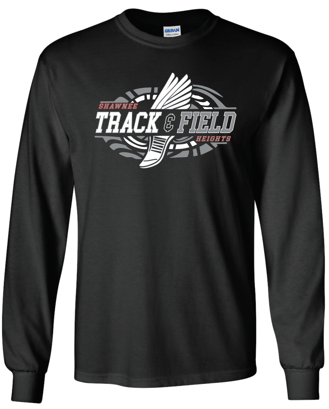 Shawnee Heights Track & Field Gildan Ultra Cotton Long Sleeve T-Shirt