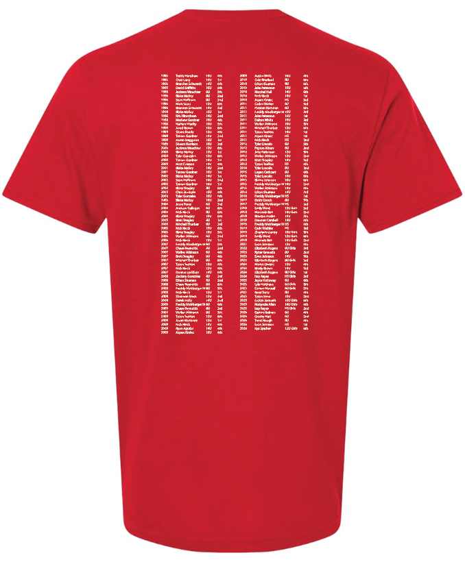 Thunderbird Wrestling Club State Placer T-Shirt