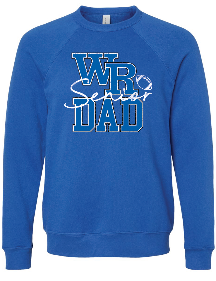 WR Senior Dad Bella Canvas Crewneck Sweatshirt