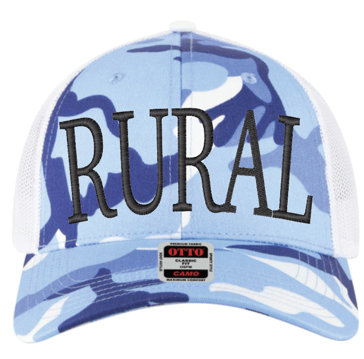 RURAL Blue Camo Cap