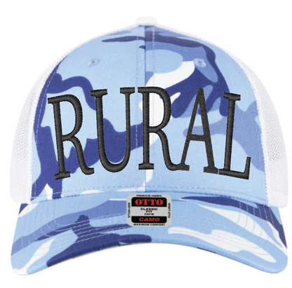 RURAL Blue Camo Cap
