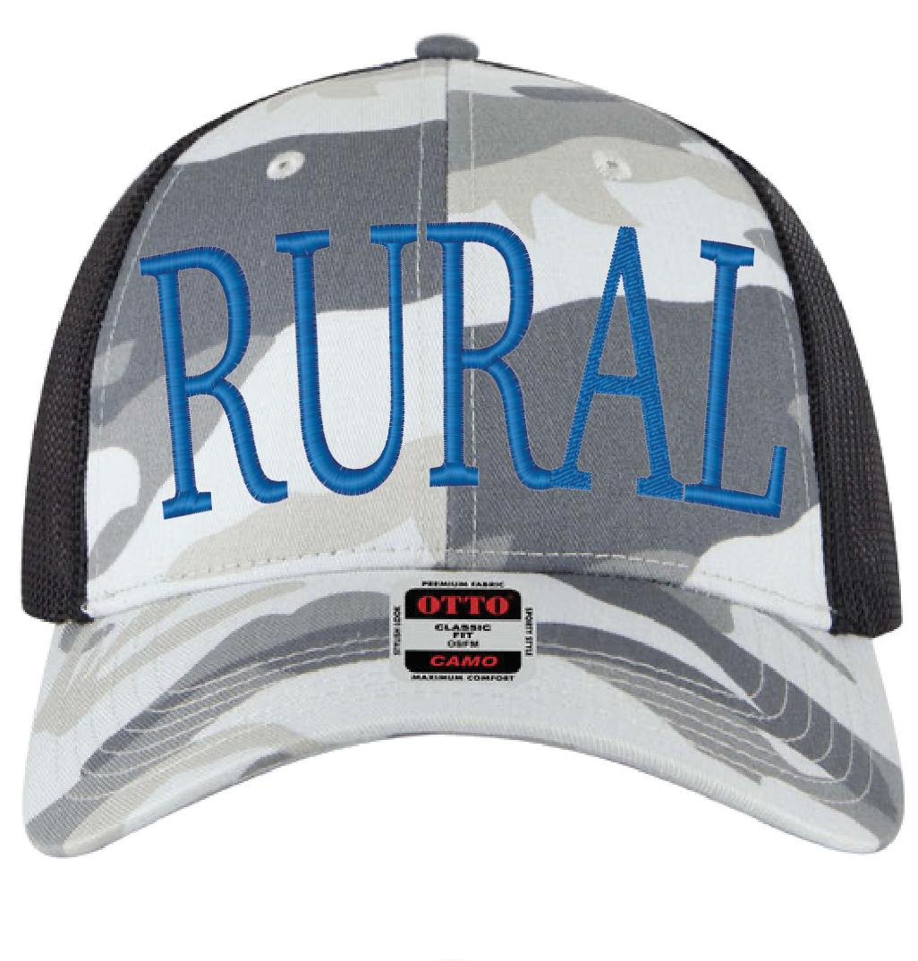 RURAL Blue Camo Cap