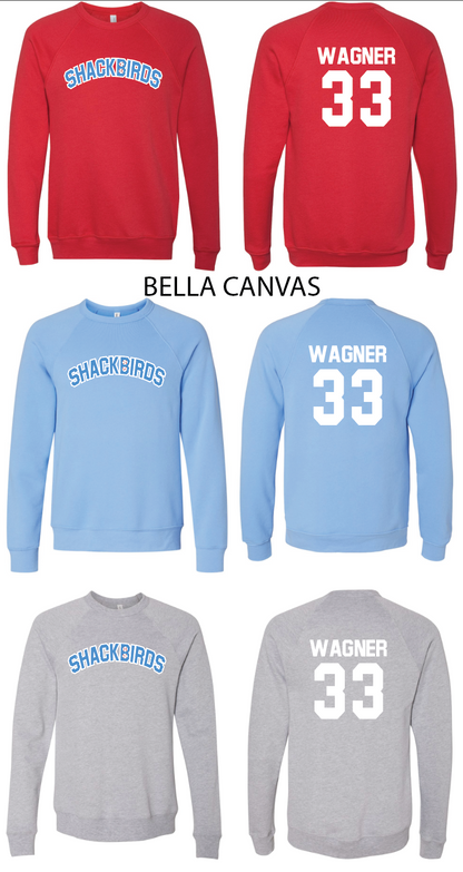 Shackbirds Crew Sweatshirts