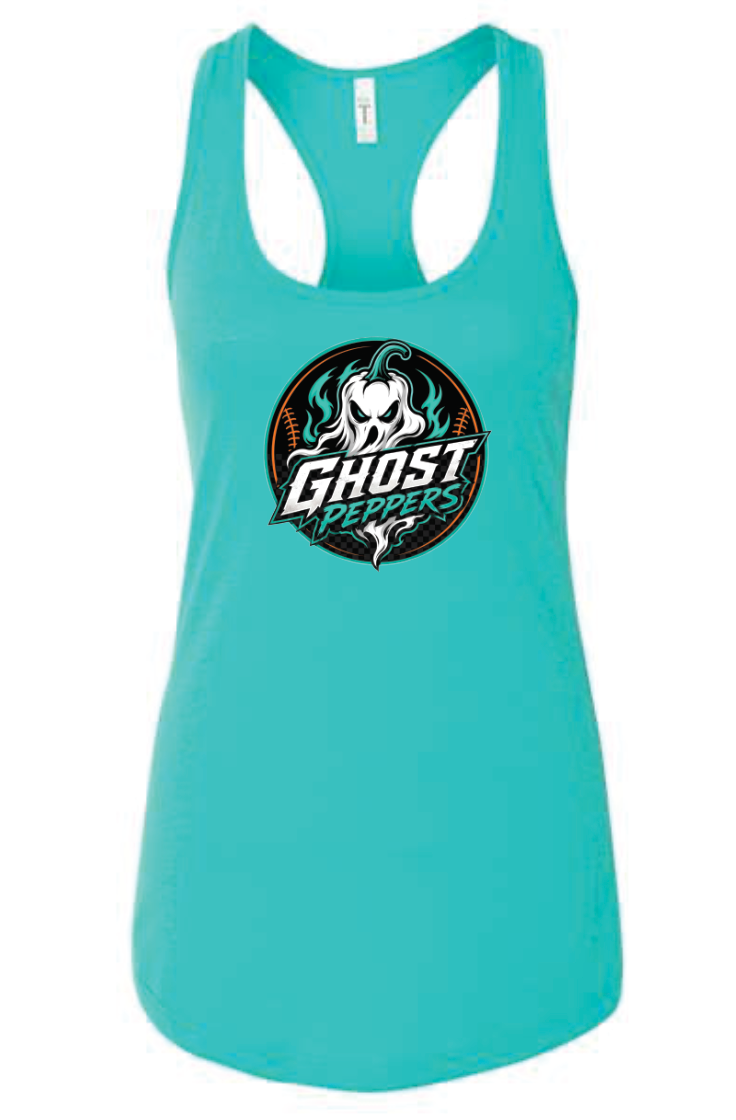 Ghost Pepper Logo Lightweight Racerback Tank
