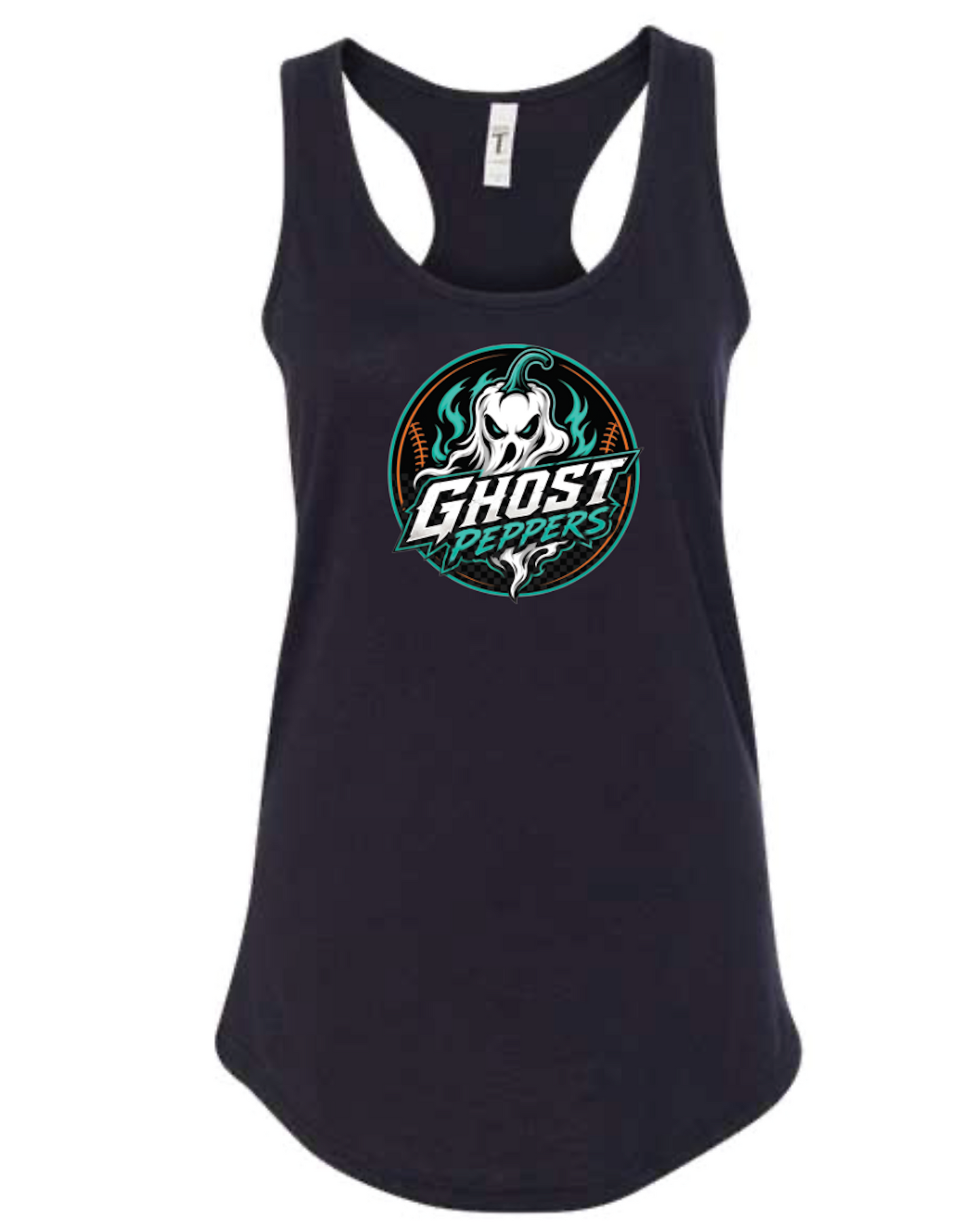 Ghost Pepper Logo Lightweight Racerback Tank
