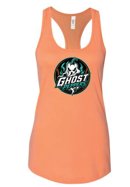 Ghost Pepper Logo Lightweight Racerback Tank