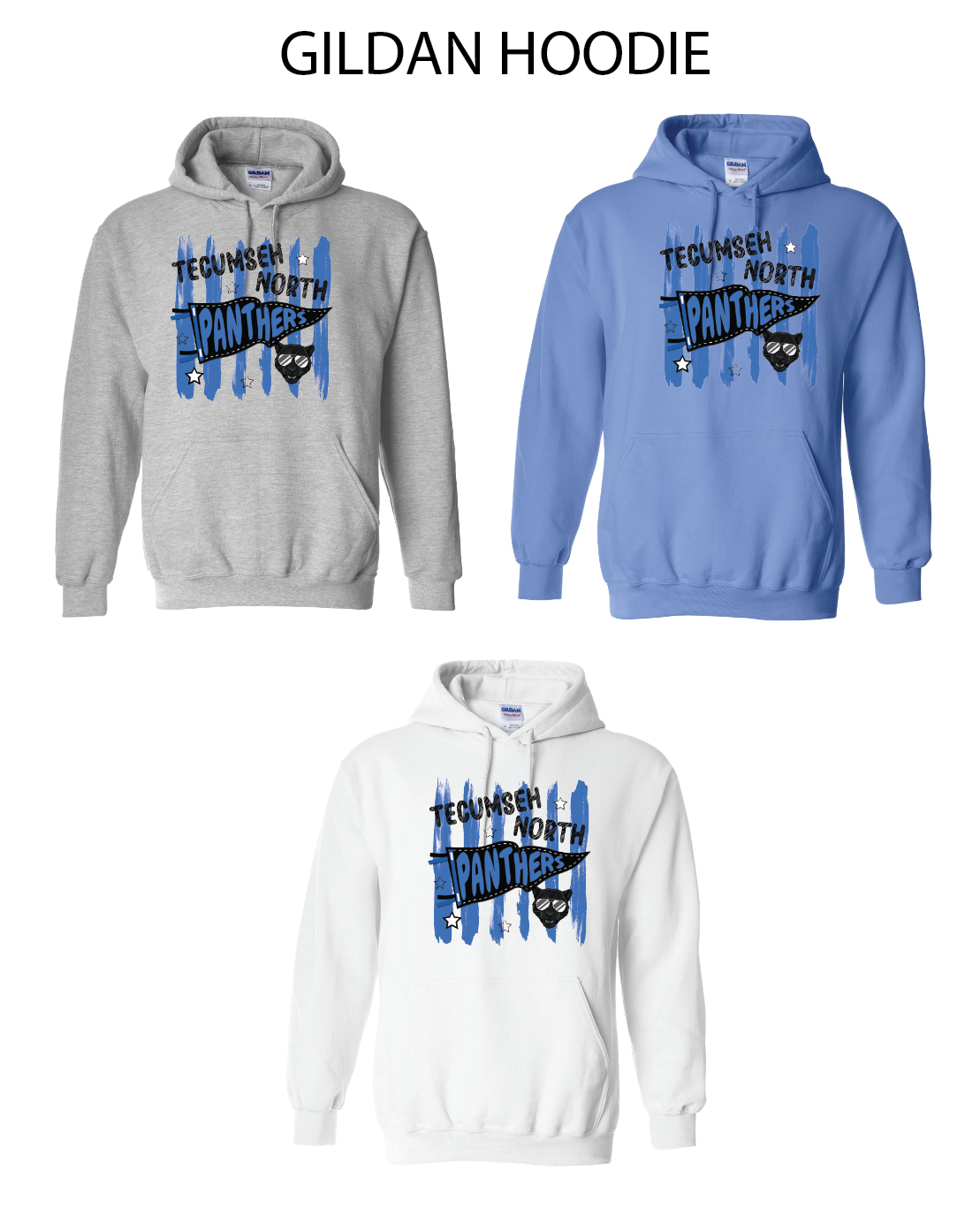 Panthers Pennant Hoodies