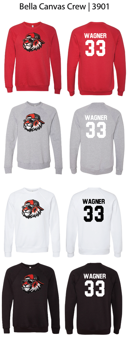 Cool Tiger Cap Crew Sweatshirts