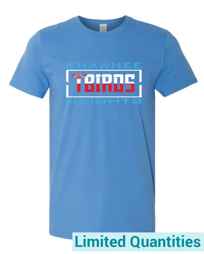Tbirds Gildan Softstyle T-Shirt S / Columbia Blue No
