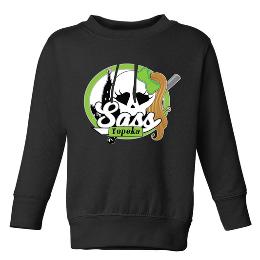 Sass Toddler Crew Sweatshirt - Black