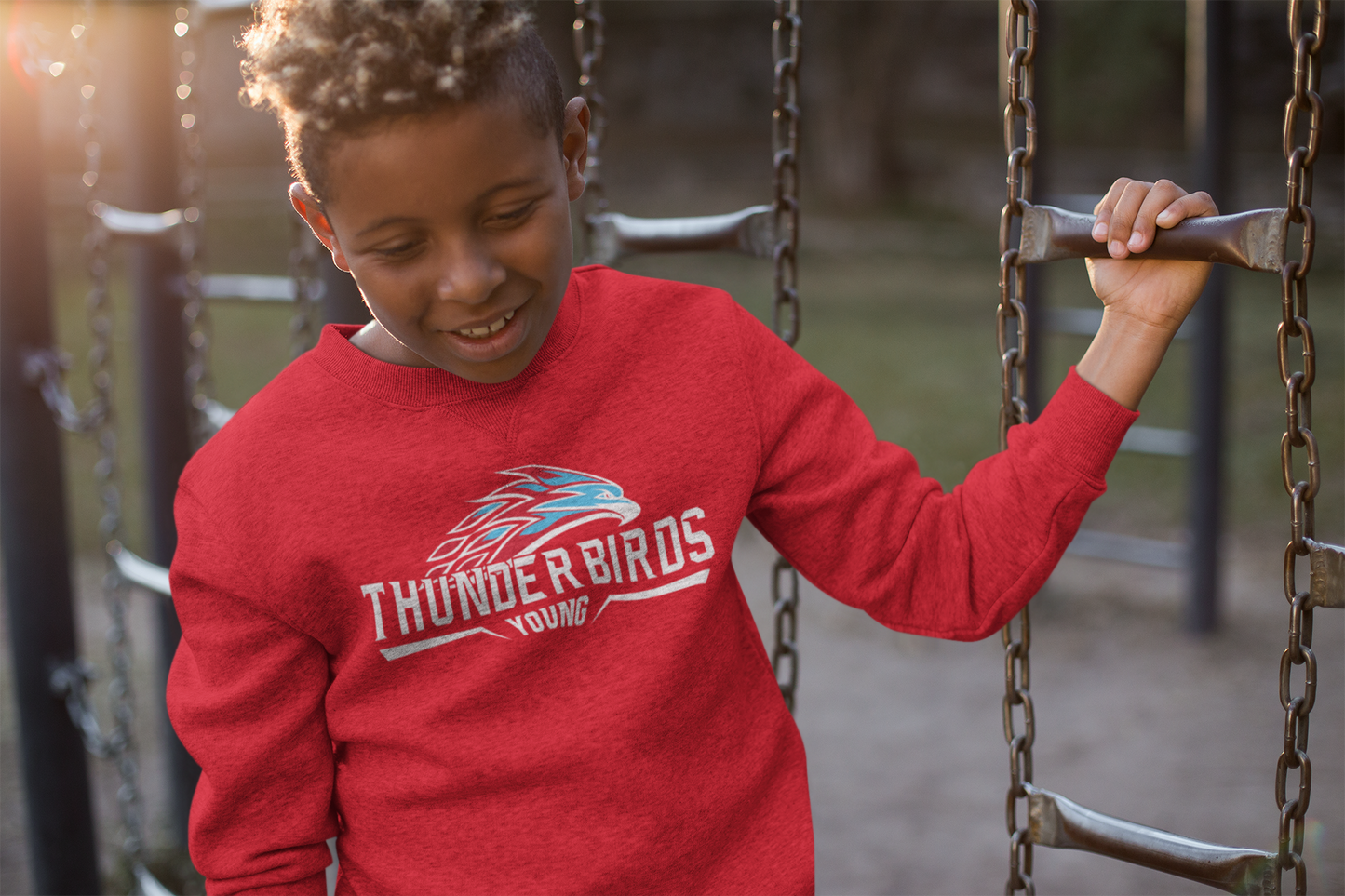 Young Thunderbird Logo Sweatshirt