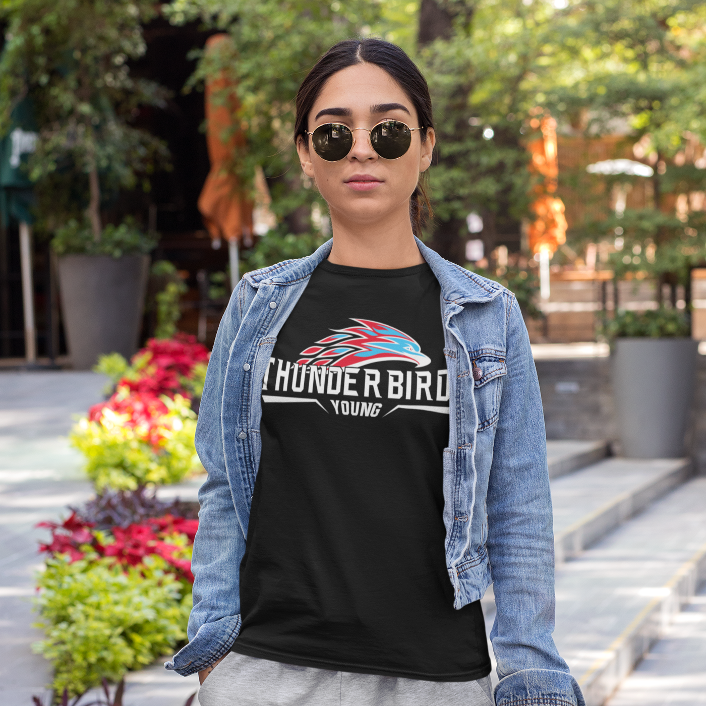 Youth Young Thunderbird Logo Tee